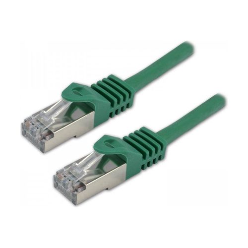 MCL - Câble réseau - RJ-45 (M) pour RJ-45 (M) - 1 m - 6.2 mm - SFTP - CAT 7 - sans halogène, sans crochet, moulé, 10 Gigabit Ethernet - vert