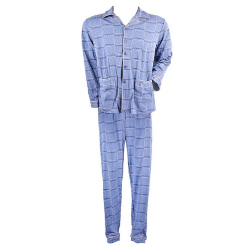 Pyjama Ouvert Boutonne Eco 2842 Bleu