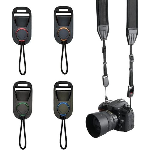 4 Pièces Adaptateur de Courroie D'appareil Photo Boucle à DéGagement Rapide de l'Appareil Photo Pour Une Fixation Et Un Détachement Rapides Des Sangles D'appareil Photo