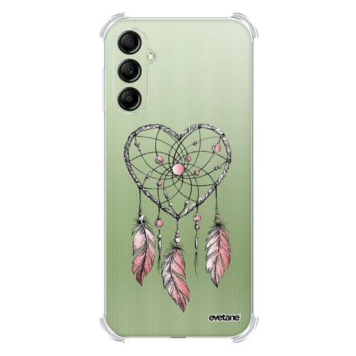 Coque Samsung Galaxy A14 Silicone Antichocs Solides Coins Renforcés Protection Housse Transparente Attrape Coeur Evetane