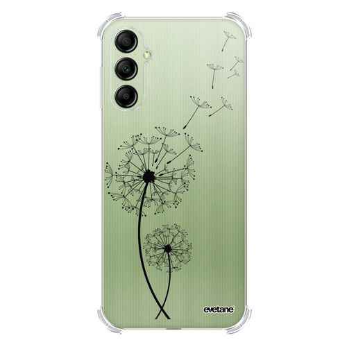 Coque Samsung Galaxy A14 Silicone Antichocs Solides Coins Renforcés Protection Housse Transparente Pissenlit Evetane