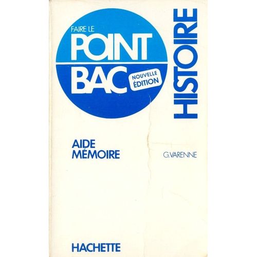 Histoire - Aide-Mémoire
