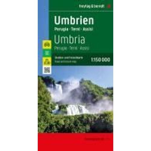 Umbrien, Straßen- Und Freizeitkarte 1:150.000, Freytag & Berndt