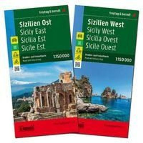 Sizilien, Straßenkarten-Set 1:150.000, Freytag & Berndt