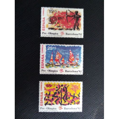 Timbre Espagne Yt 2765 A 2767 Séries : Jeux Pré-Olympiques 1992- Barcelone 1992 ( 061208 )