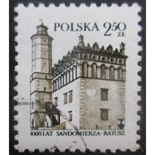 Pologne N°2516 Hotel De Ville De Sandomierz Oblitéré