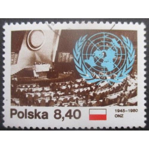 Pologne N°2530 Nations Unies Oblitéré