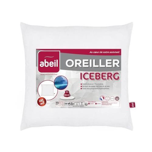 Abeil Lot De 2 Oreillers Moelleux Iceberg 60x60cm