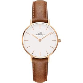 Daniel Wellington Petite Montre En Cuir Or Rose