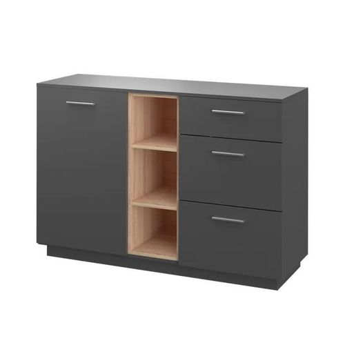 Vicco Commode Avec Tiroirs Beatrice, Anthracite, 127 X 88 Cm