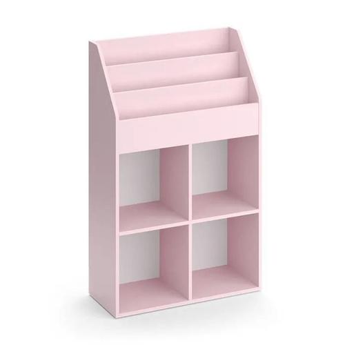 Vicco Bibliothèque Enfant Luigi, Rose, 72 X 114.2 Cm Sans Boîtes Pliantes