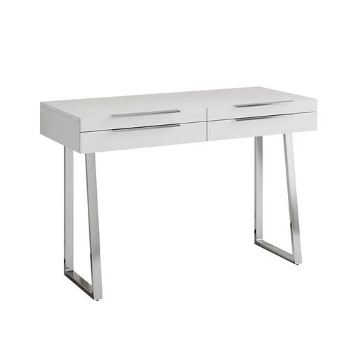 Coiffeuse Alexia, 120 Cm Avec 4 Tiroirs, Blanc, Oskar Store