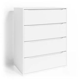 Vicco Commode Avec Tiroirs Ruben, Blanc, 80 X 102 Cm
