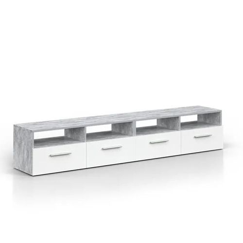 Vicco Meuble Tv Diego, Blanc, 190 X 38 Cm