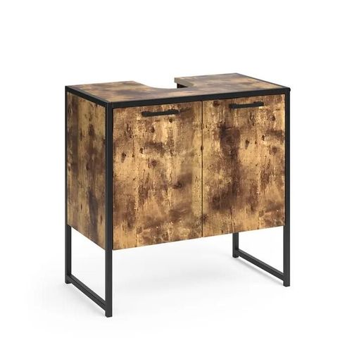 Vicco Meuble Sous Vasque Simple Fyrk, Chêne Rustique, 60 X 60 Cm