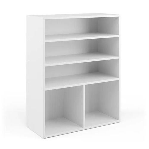 Vicco Bibliothèque , Blanc, 72 X 90.2 Cm 2 Compartiments