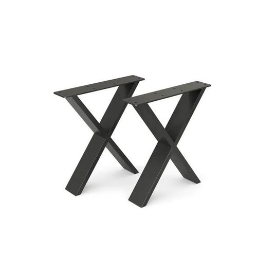 Vicco Pieds De Table , Noir, 40 X 42 Cm Forme En X