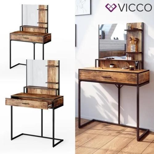 Coiffeuse Vicco Fyrk, Table De Maquillage, Commode De Maquillage, Châssis Métallique