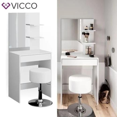 Coiffeuse Vicco Isabelle, Table De Maquillage, Commode De Maquillage + Tabouret