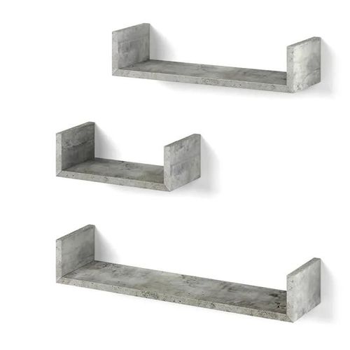 Vicco Étagère , Béton, 60 X 10 Cm Set De 3 Casiers