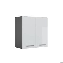 Meuble Haut Vicco R-Line Anthracite/Blanc Brillant 60 Cm