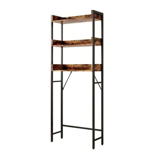 Armoire Pour Machine À Laver Fyrk, 64 X 165 Cm Avec 2 Compartiments Ouverts, Chêne Rustique, Vicco