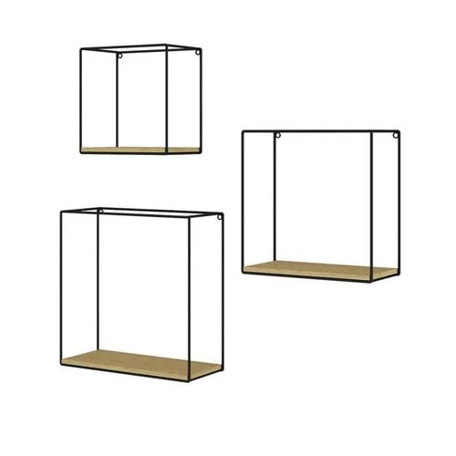Étagère Hilde, Lot De 3, Chêne De Force Doré, Vicco
