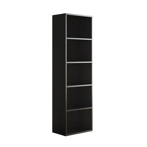 Bibliothèque Bob, 40 X 132 Cm Avec 5 Compartiments, Noir, Vicco