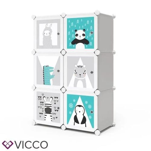 Vicco Armoire Andy Étagère Pour Enfants Diy Modulaire 5 Compartiments Vêtements Rail Plug-In Étagère 4251421939998