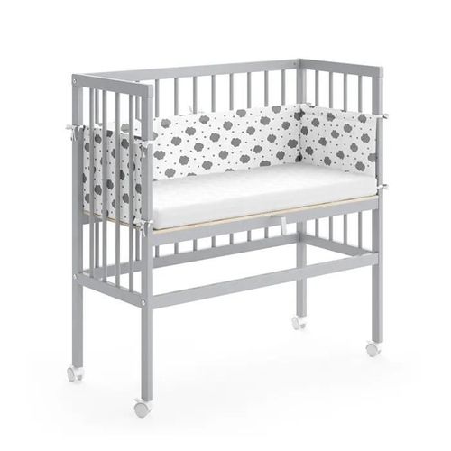 Vitalispa Lit D'appoint Sophie, Gris, 40 X 90 Cm 1 Rail Latéral