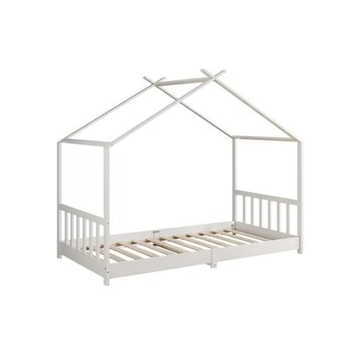 Oskar Store Lit Cabane Fredericke, Blanc, 80x160 Cm