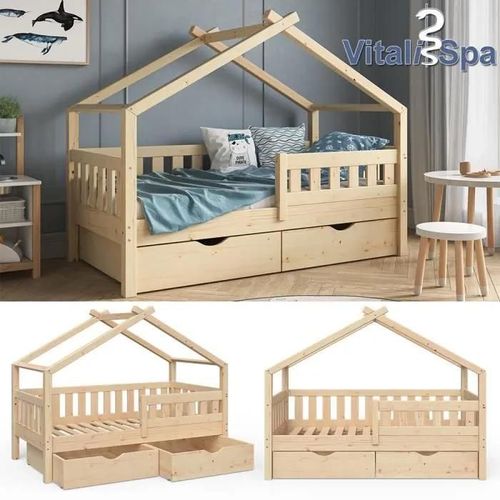 Lit Pour Enfant Vitalispa Design, Lit Pour Bébé, Lit Pour Adolescent Tiroirs, Sommier À Latur Adolescent, Tiroirs, Sommier À Lattes