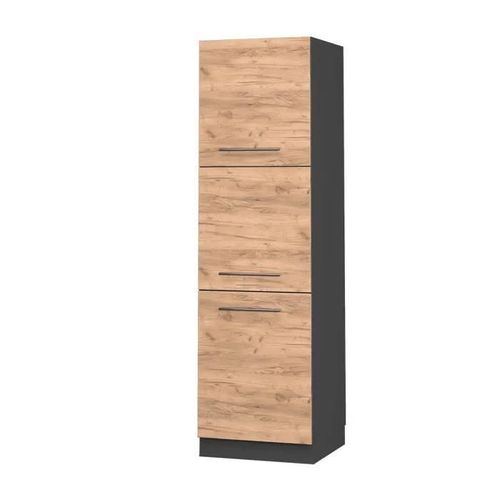 Meuble Pour Four Fame-Line, 60 Cm, Chêne De Force Doré, Vicco