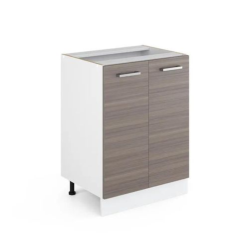 Meuble Bas De Cuisine R-Line, 60 Cm Sans Plan De Travail, Gris, Vicco