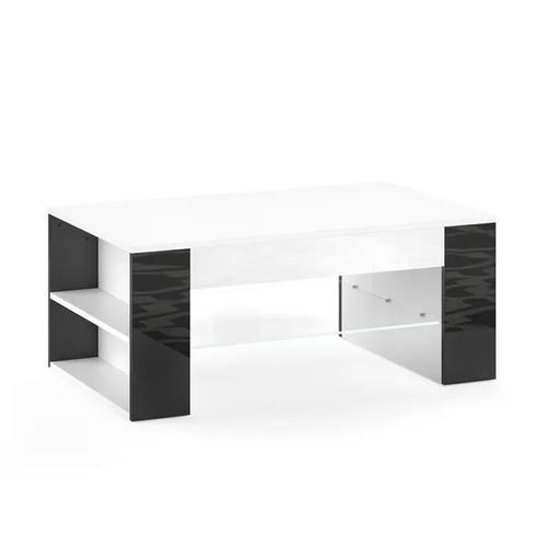 Vicco Table Basse Stelios, Noir, 100 X 42 Cm