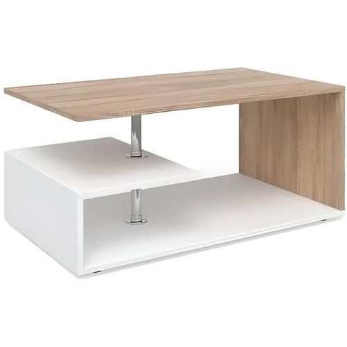 Vicco Guillermo Table Basse En Bois De Chêne Sonoma Blanc 90 X 50 Cm Pour Canapé Salon Café 4 Couleurs Au Choix