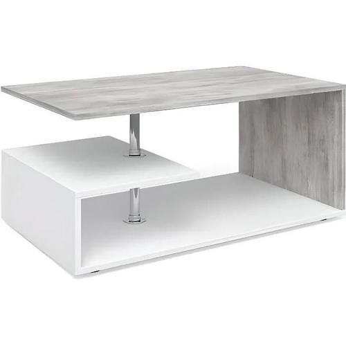 Table Basse En Bois Blanc - Vicco Guillermo - Rectangulaire - Classique - Intemporel