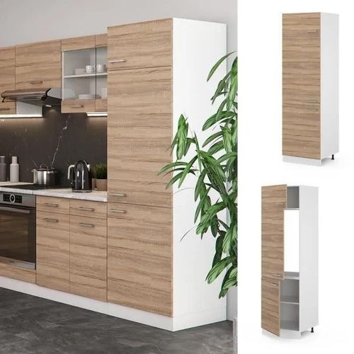 Meuble pour réfrigérateur VICCO R-Line Blanc/Sonoma 60 cm