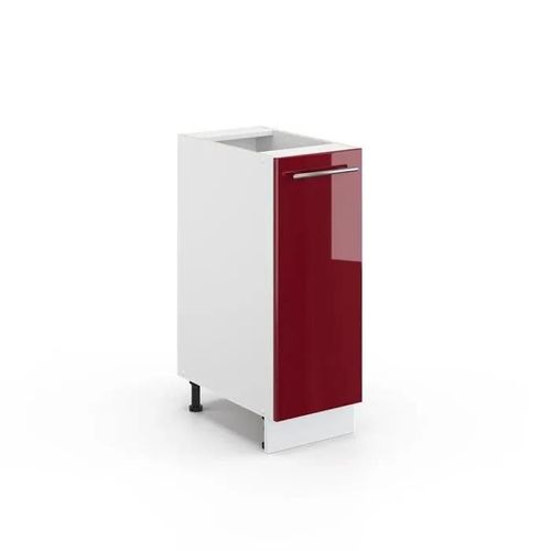 Vicco Meuble De Cuisine Armoire À Pharmacie Fame-Line, Rouge Bordeaux Haute Brillance, 30 Cm Sans Plan De Travail