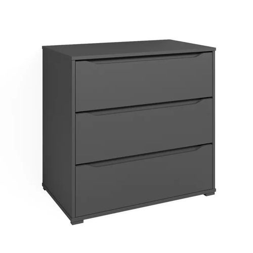 Vicco Commode Avec Tiroirs Ruben, Anthracite, 80.2 X 77.6 Cm Avec 3 Tiroirs