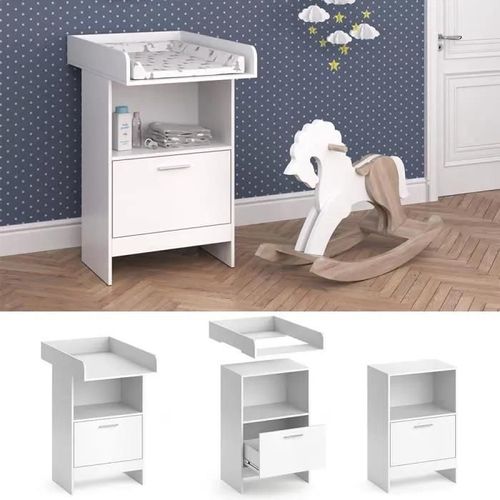 Table À Langer Vicco Leo Blanc A Bébé Étagère À Langer Modèle Bébé Commode Commode À Langer