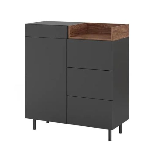 Vicco Commode Avec Tiroirs Anika, Anthracite, 89 X 100 Cm