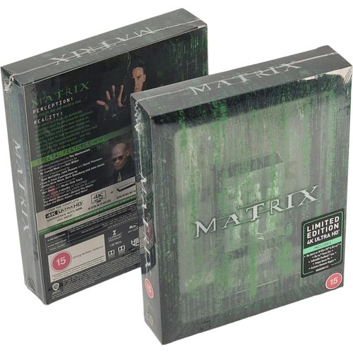 Matrix 1999 4k Ultra Hd Blu-Ray + Blu-Ray Steelbook Titans Of Cult Zone Libre