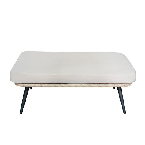 Fiorentino - Repose-Pieds Extérieur Avec Coussin Beige