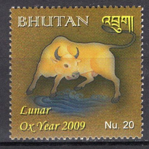 Bhoutan 2009 Horoscope Chhinois Annee Du Boeuf Neuf**