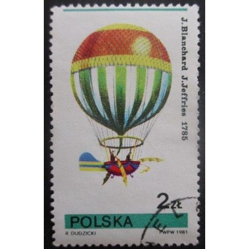 Pologne N°2547 Montgolfière Oblitéré