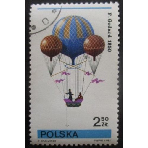 Pologne N°2548 Montgolfière Oblitéré