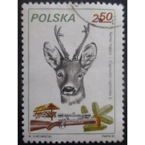 Pologne N°2565 Chasse Oblitéré