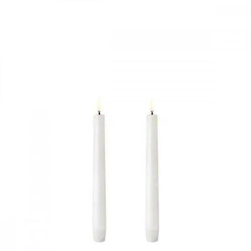 Lot De 2 Chandelles Led 2.3x20cm - Uyuni - Blanc -
