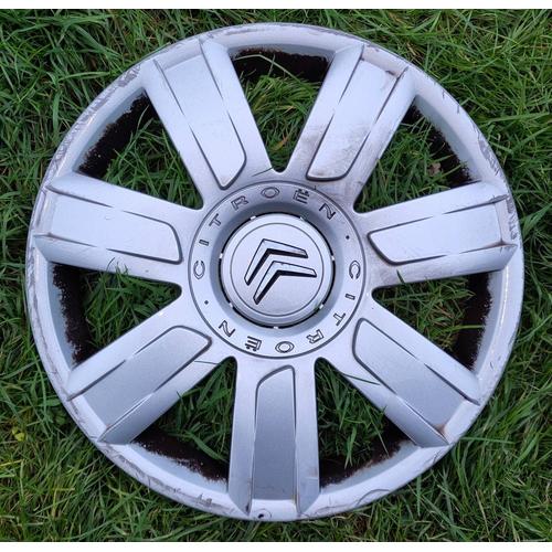 Enjoliveur De Roue De Voiture Automobile 15 " 15 Pouces Citroën Maier Ou Omaier 9708m Ind 0 M59-Cit Ref. Fct Psa 9657734780 Ref. Fnr Psa 9657734880 Ind. O Pa66-Md15 Silver Gris Argent